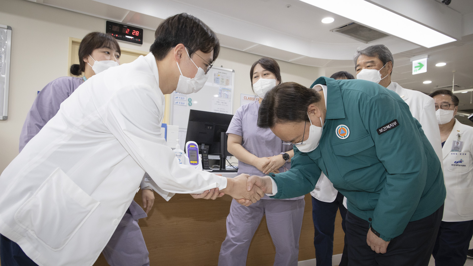 중앙대학교병원 중증·응급 비상진료 현장점검 및 의료진 격려 사진27